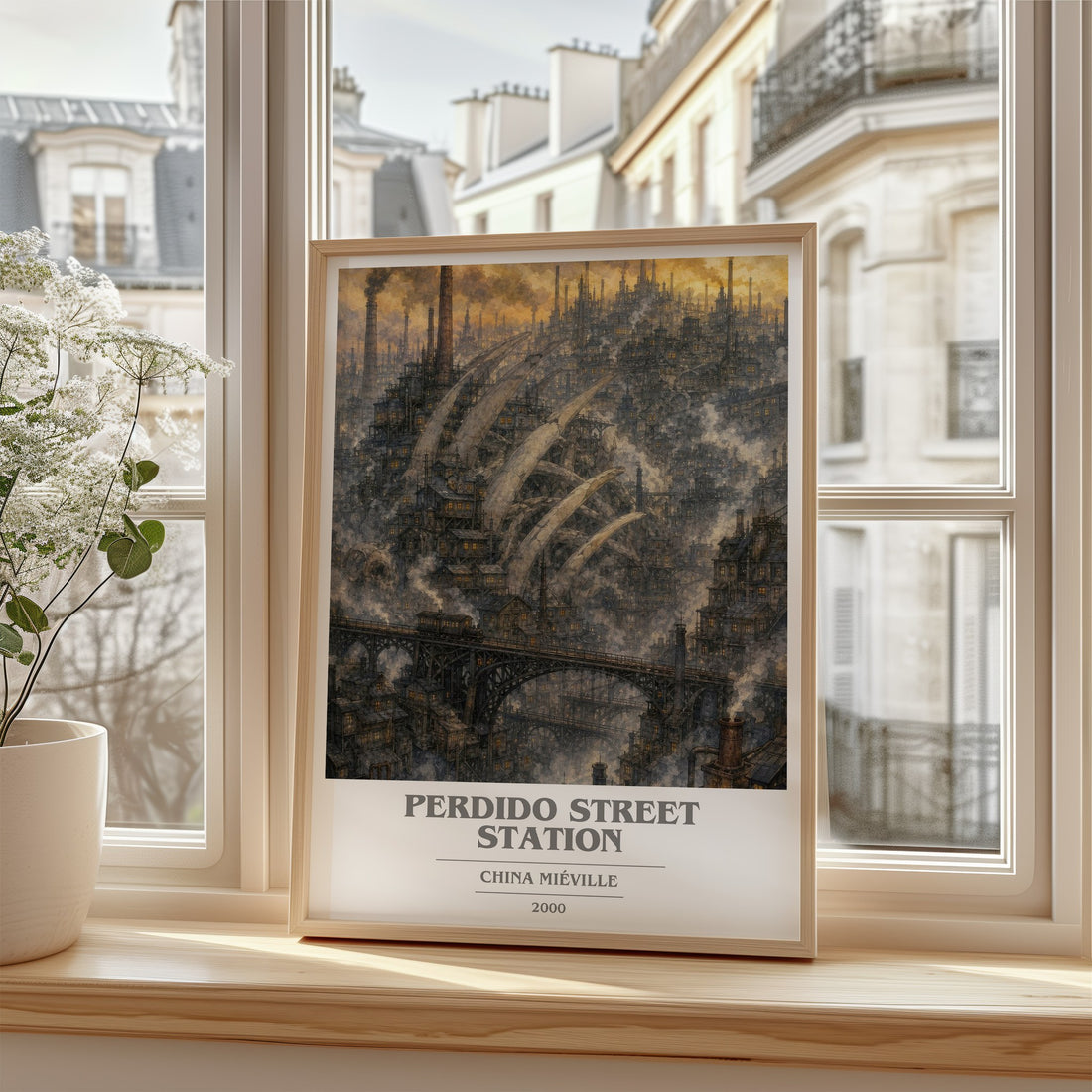 Perdido Street Station book cover poster colour and style options – China Miéville book art