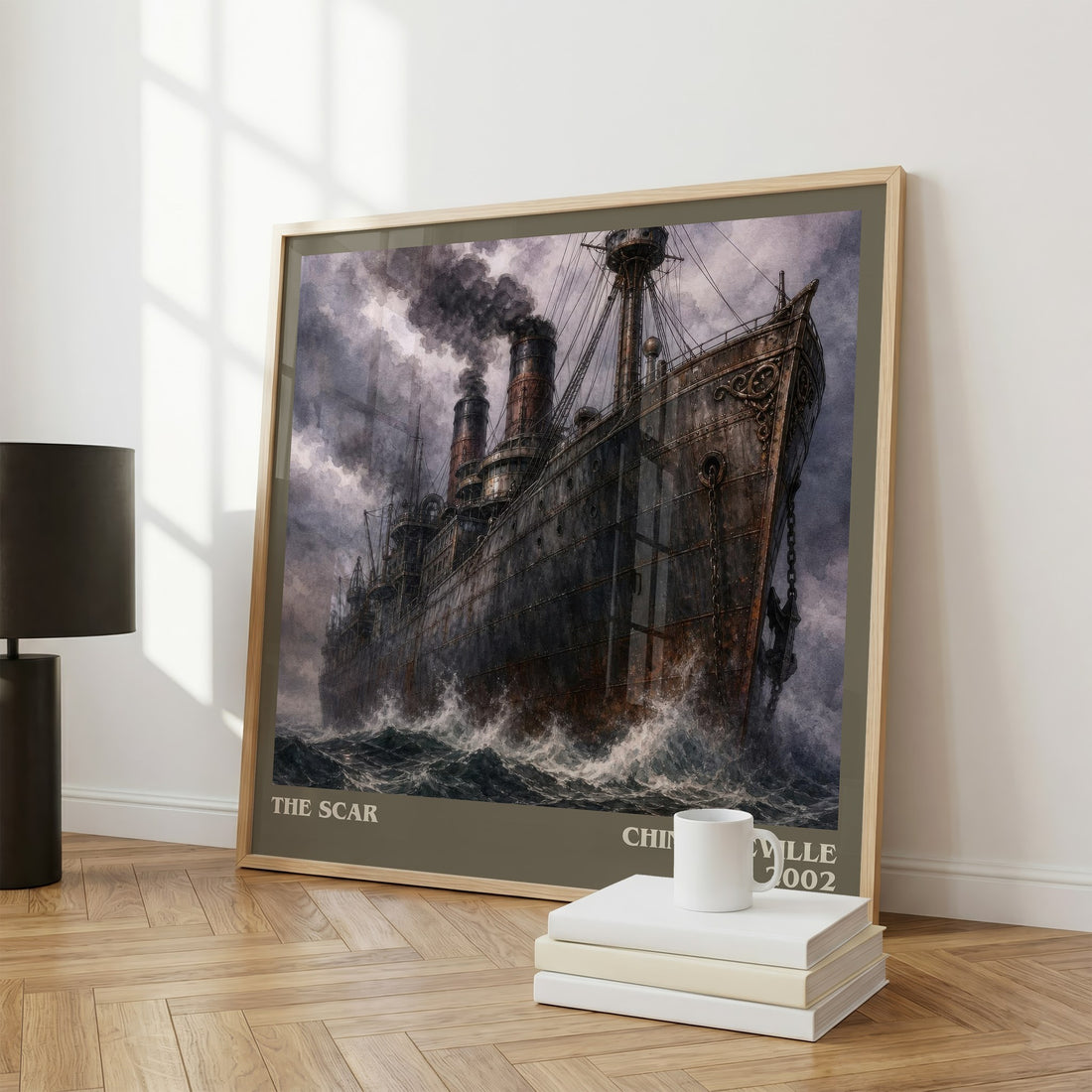 The Scar literary print framed by window – literary home decor