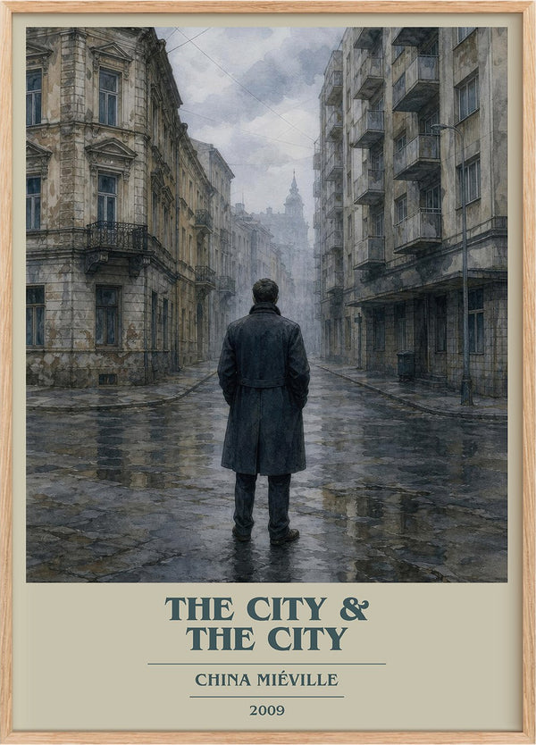 The City & the City Book Cover Poster by China Miéville