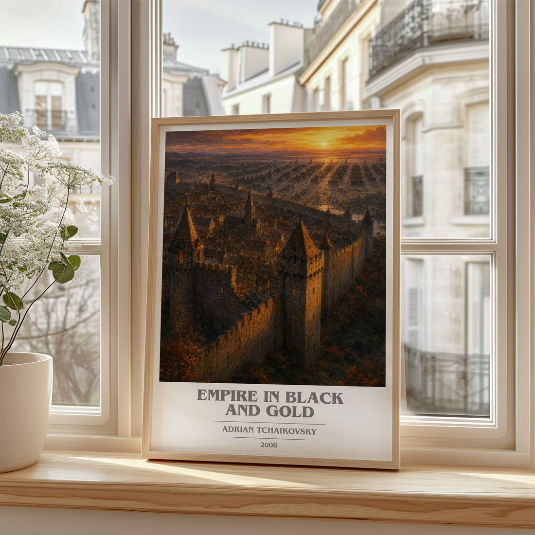 Empire in Black and Gold book cover poster colour and style options – Adrian Tchaikovsky book art