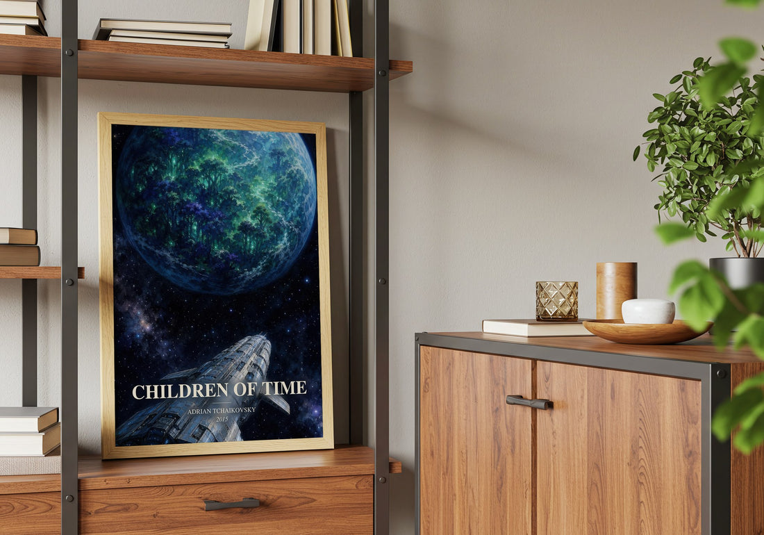 Children of Time book watercolour illustration paper finish options – matte satin gloss