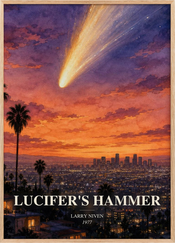 Lucifer's Hammer Book Watercolour Illustration by Larry Niven