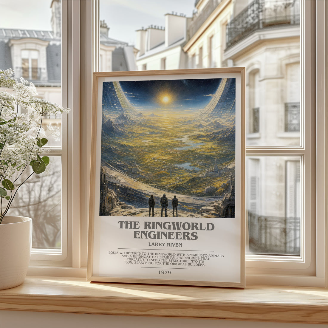 The Ringworld Engineers bookish poster colour and style options – Larry Niven book art