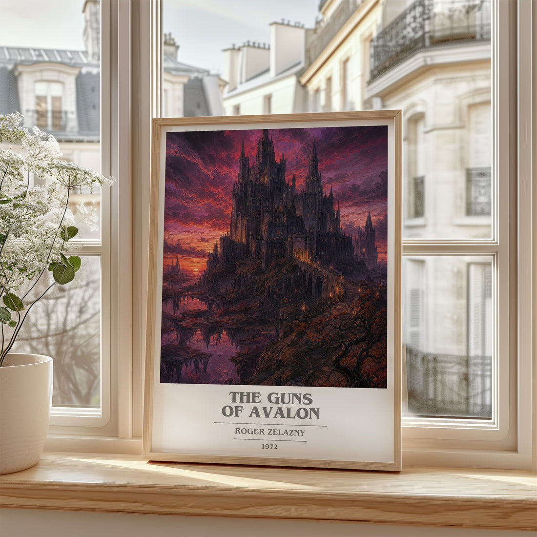 The Guns of Avalon book cover poster colour and style options – Roger Zelazny book art