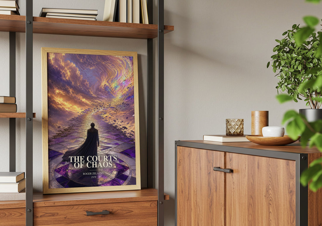 The Courts of Chaos book watercolour illustration paper finish options – matte satin gloss