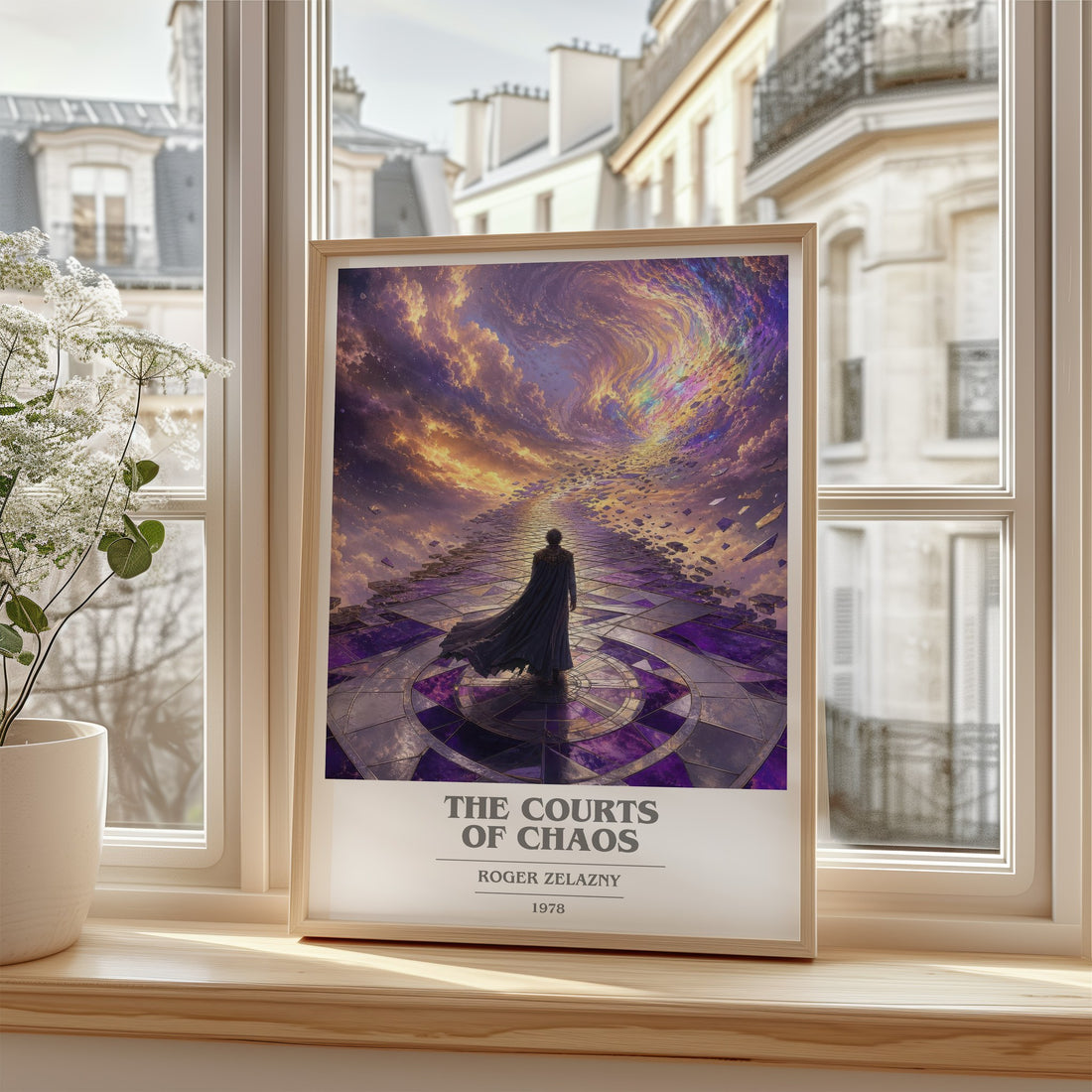 The Courts of Chaos book cover poster colour and style options – Roger Zelazny book art