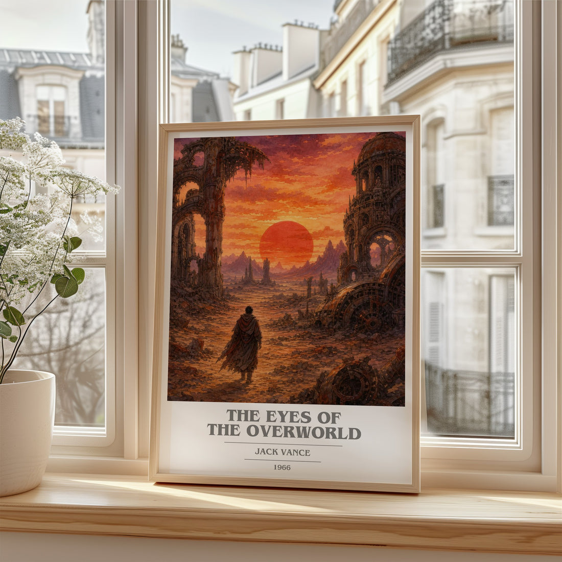The Eyes of the Overworld book cover poster colour and style options – Jack Vance book art