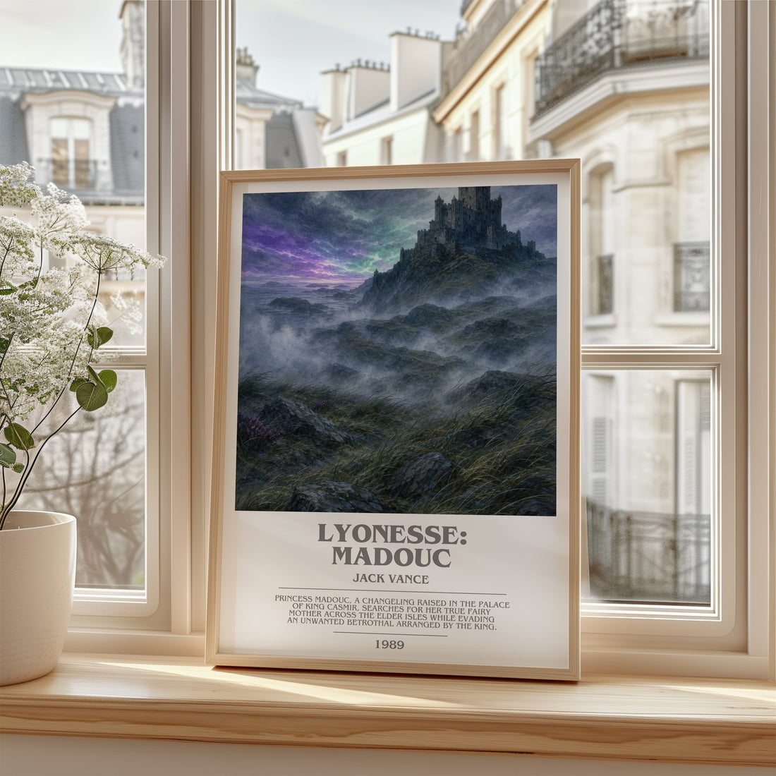 Lyonesse: Madouc bookish poster colour and style options – Jack Vance book art
