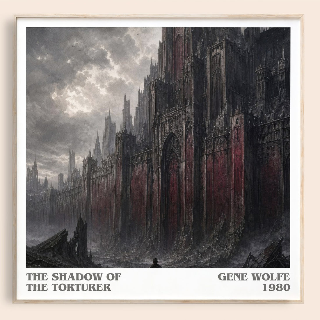 The Shadow of the Torturer literary book poster by Gene Wolfe – framed literary art print