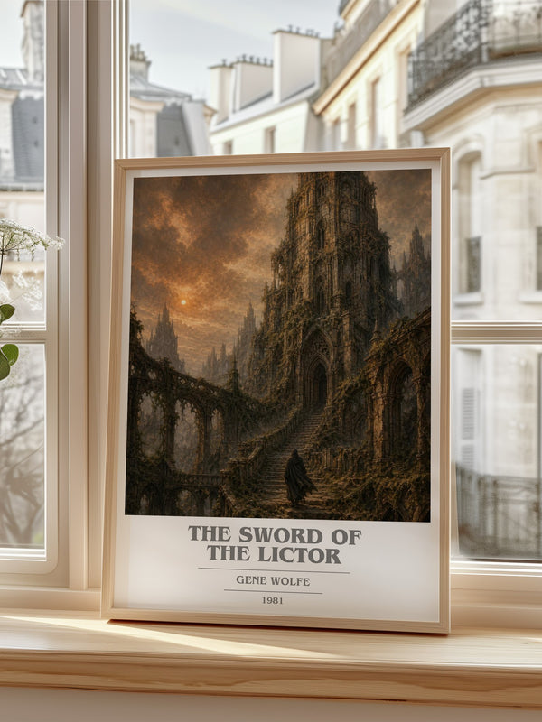 The Sword of the Lictor book cover poster colour and style options – Gene Wolfe book art
