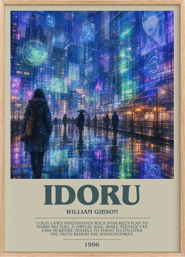 Idoru Bookish Wall Art by William Gibson
