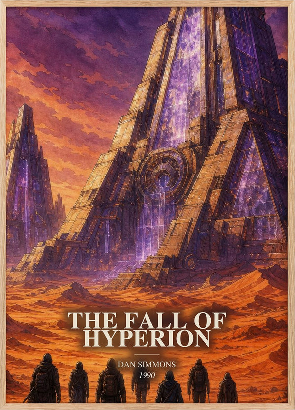 The Fall of Hyperion Book Watercolour Illustration by Dan Simmons