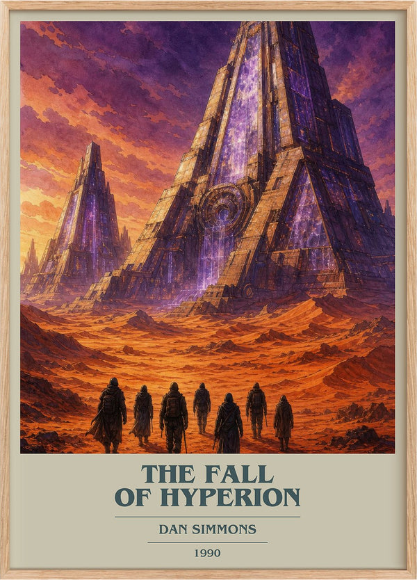 The Fall of Hyperion Book Cover Poster by Dan Simmons