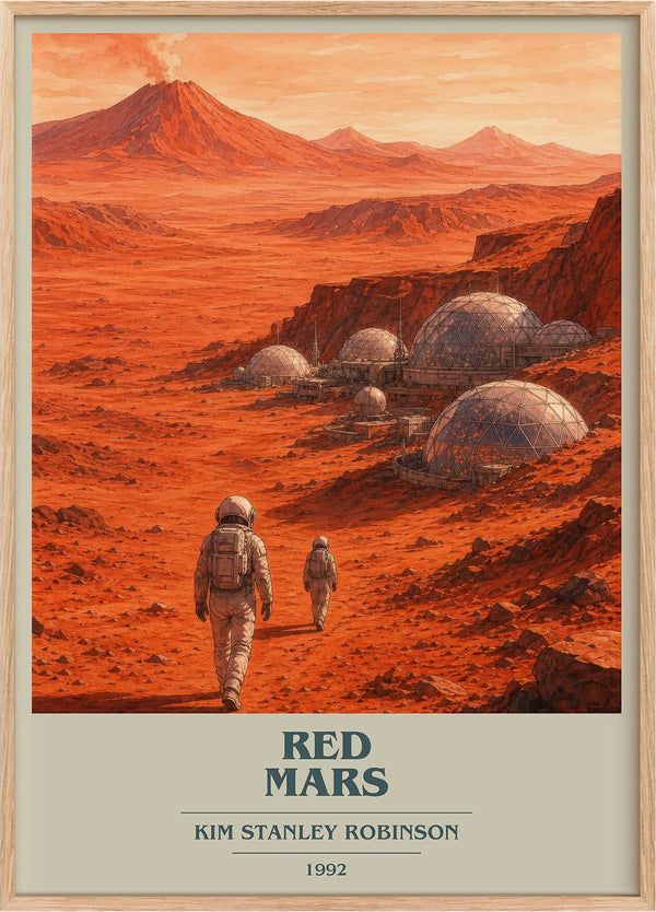 Red Mars Book Cover Poster by Kim Stanley Robinson