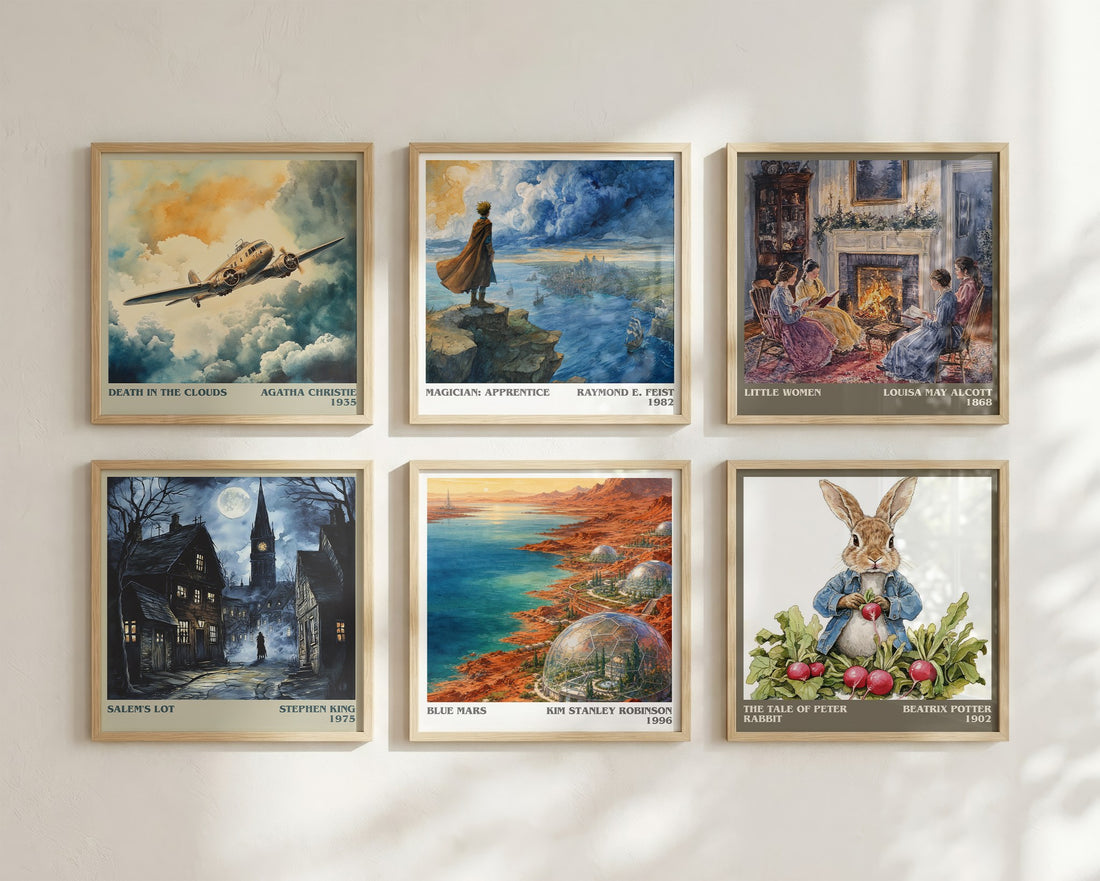 Blue Mars literary art print colour and style options – Kim Stanley Robinson book art