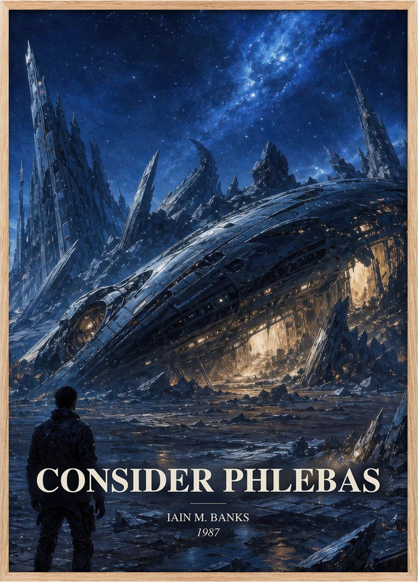 Consider Phlebas Book Watercolour Illustration by Iain M. Banks