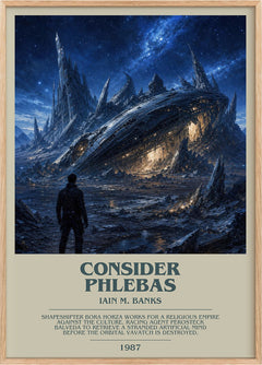 Consider Phlebas Bookish Wall Art by Iain M. Banks