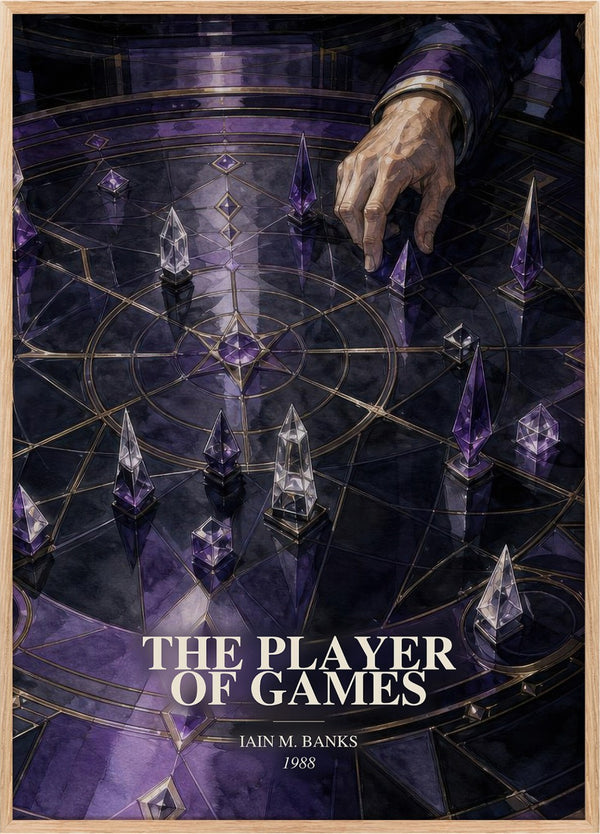 The Player of Games Book Watercolour Illustration by Iain M. Banks