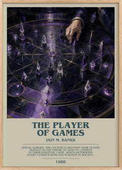 The Player of Games Bookish Wall Art by Iain M. Banks