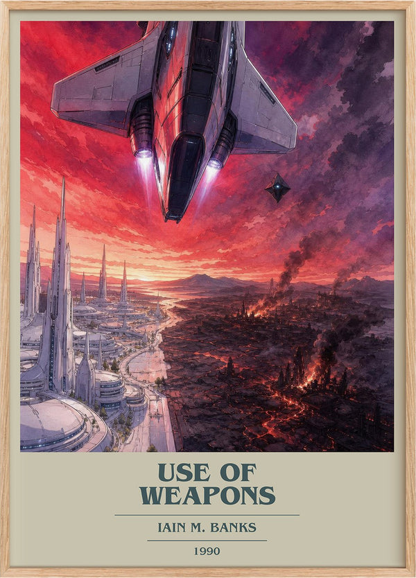 Use of Weapons Book Cover Poster by Iain M. Banks