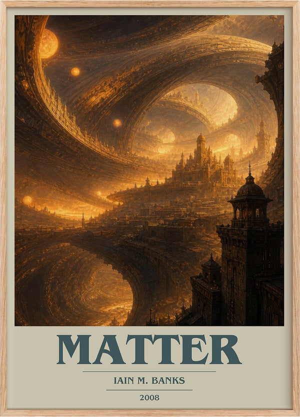 Matter Book Cover Poster by Iain M. Banks