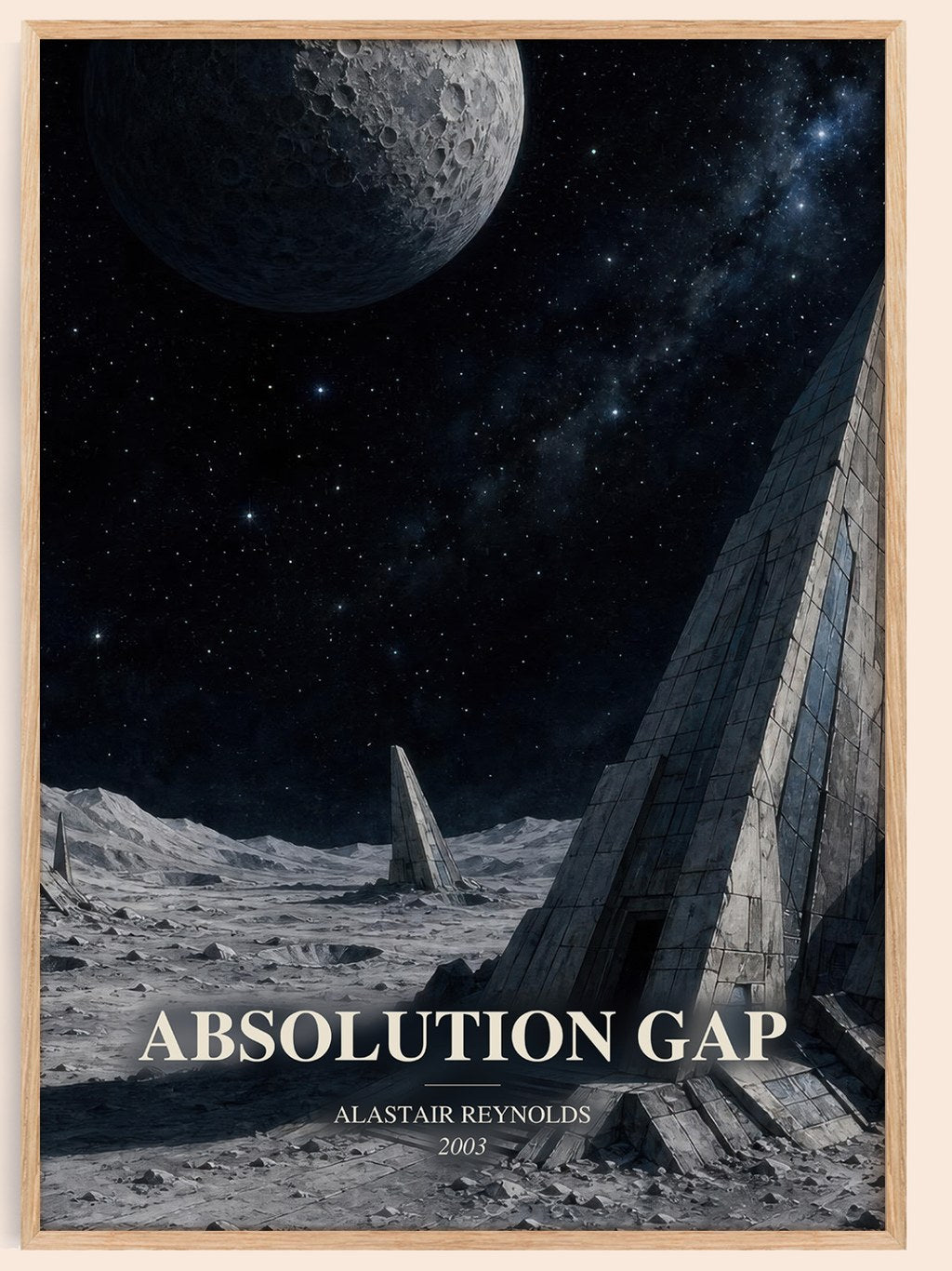 Absolution Gap watercolour book poster by Alastair Reynolds – framed literary art print