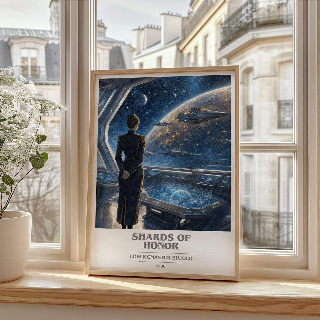 Shards of Honor book cover poster colour and style options – Lois McMaster Bujold book art