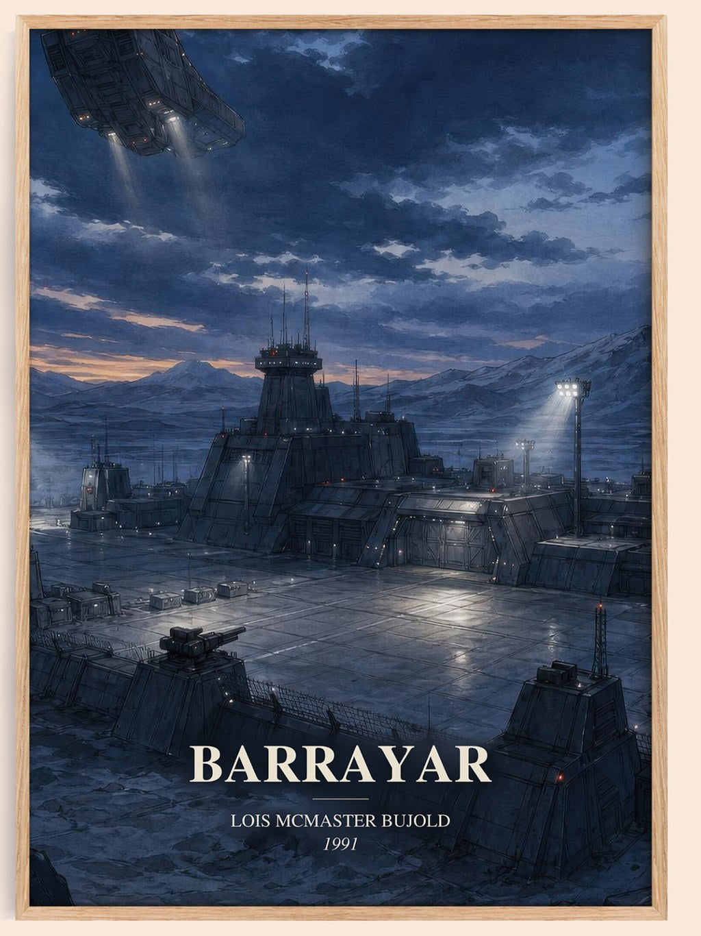 Barrayar watercolour book poster by Lois McMaster Bujold – framed literary art print