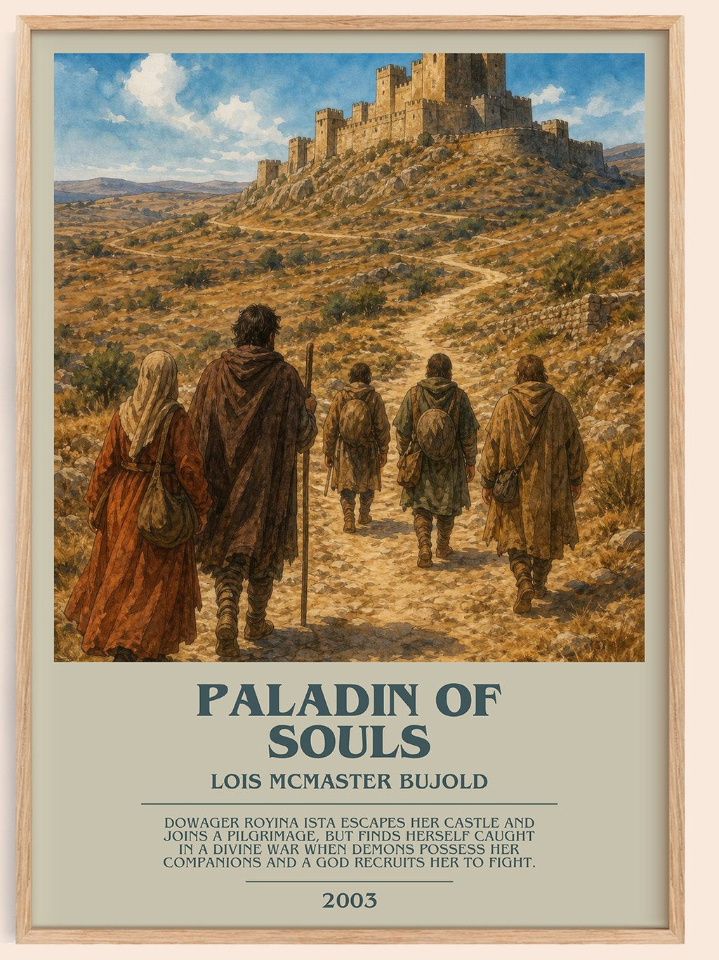 Paladin of Souls bookish book poster by Lois McMaster Bujold – framed literary art print