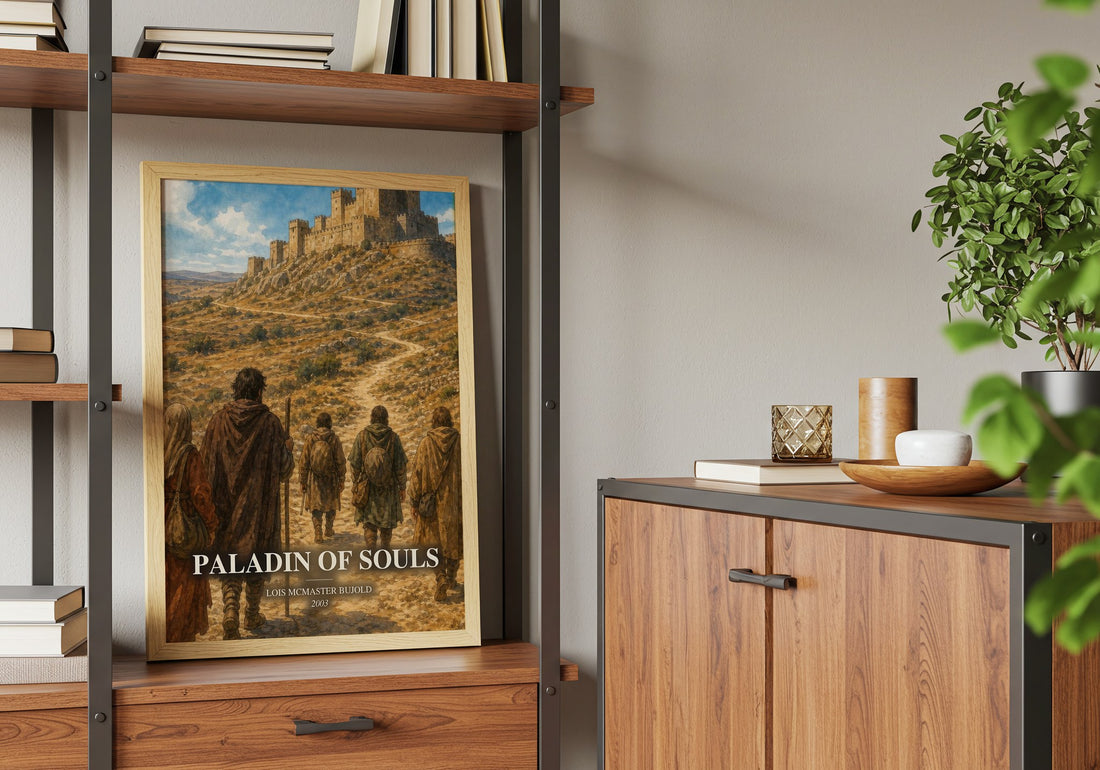 Paladin of Souls book watercolour illustration paper finish options – matte satin gloss