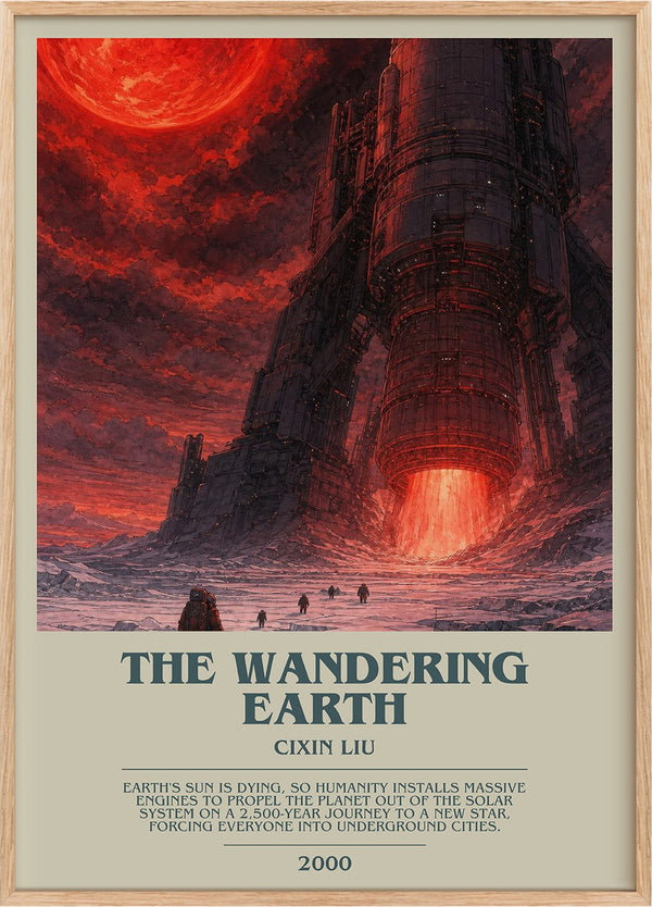 The Wandering Earth Bookish Wall Art by Cixin Liu