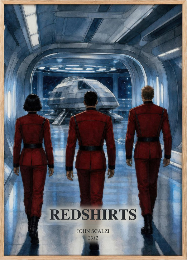 Redshirts Book Watercolour Illustration by John Scalzi