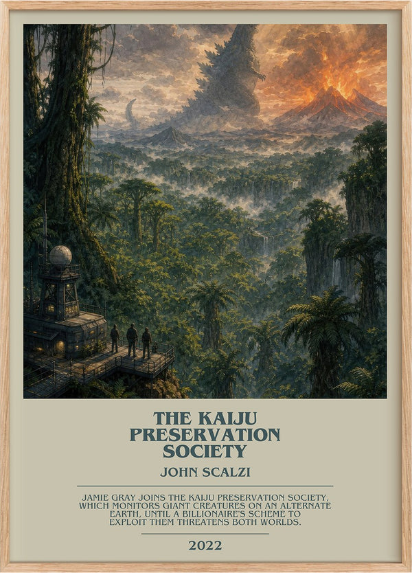 The Kaiju Preservation Society Bookish Wall Art by John Scalzi