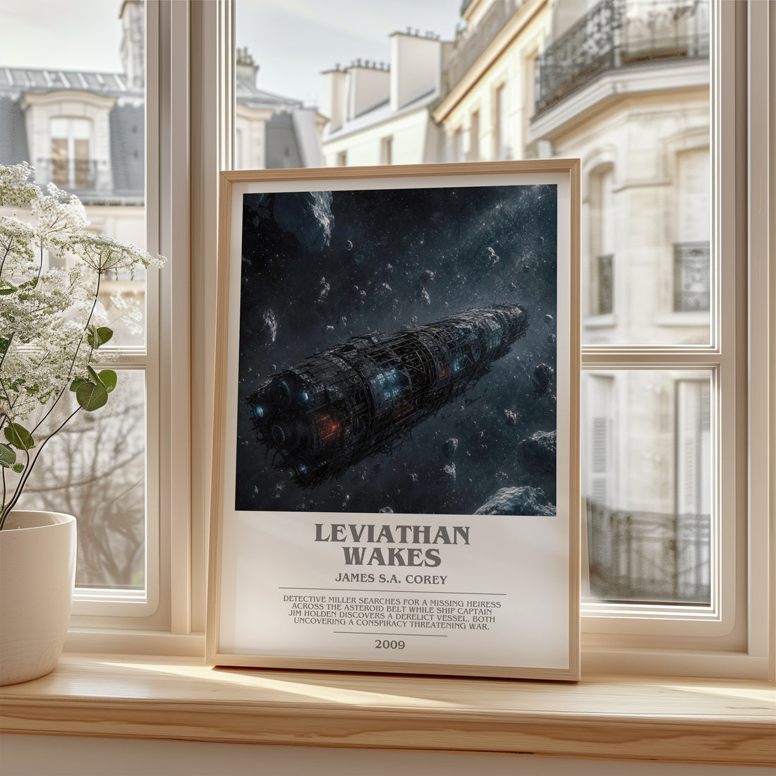 Leviathan Wakes bookish poster colour and style options – James S.A. Corey book art