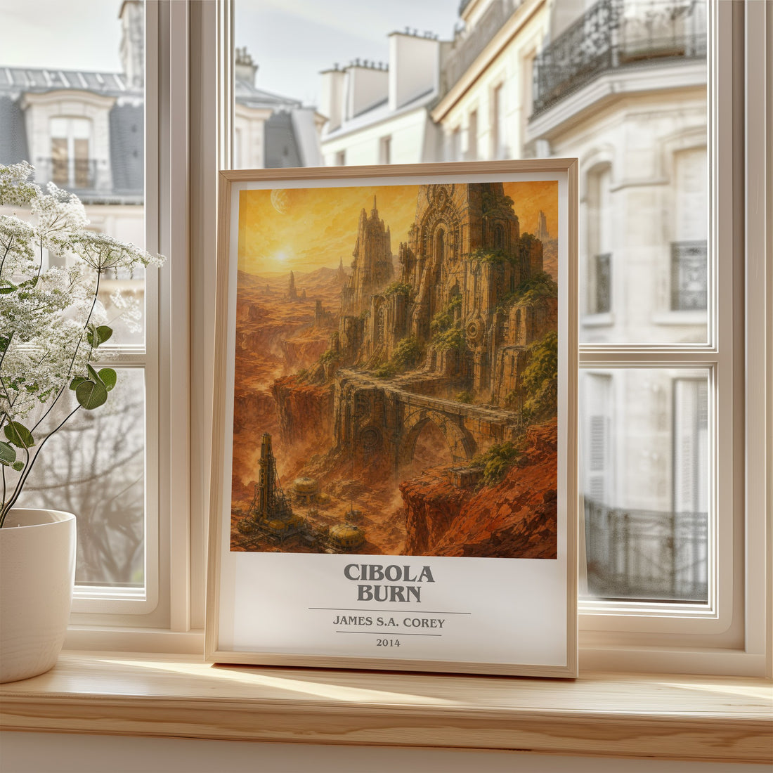 Cibola Burn book cover poster colour and style options – James S.A. Corey book art