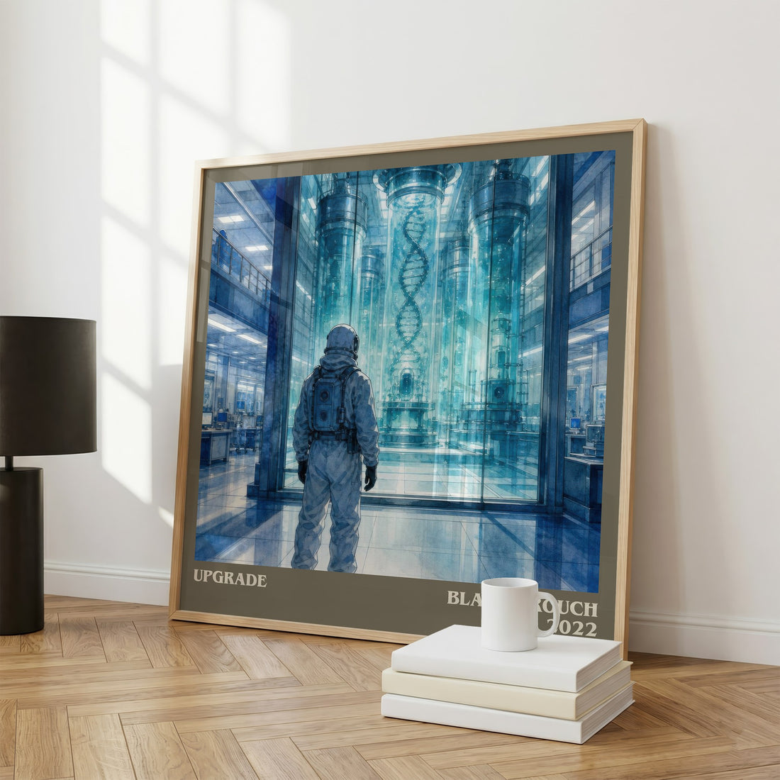 Upgrade literary print framed by window – literary home decor