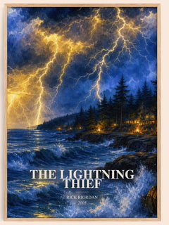 The Lightning Thief Book Watercolour Illustration by Rick Riordan