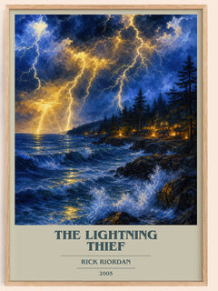 The Lightning Thief Book Cover Poster by Rick Riordan