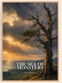 The Sea of Monsters Book Watercolour Illustration by Rick Riordan