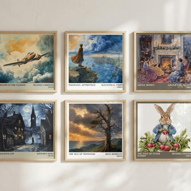 The Sea of Monsters literary art print colour and style options – Rick Riordan book art