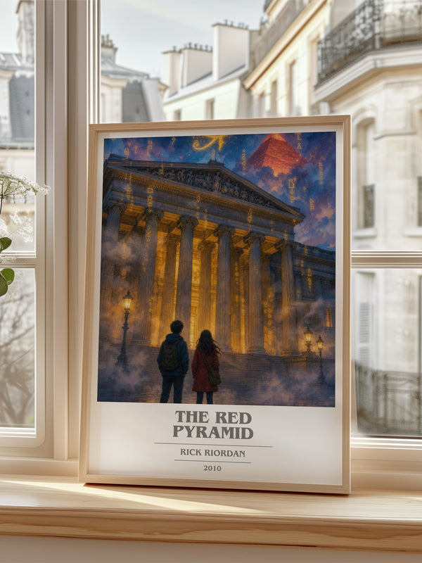 The Red Pyramid book cover poster colour and style options – Rick Riordan book art
