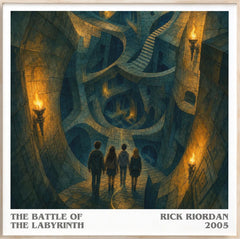 The Battle of the Labyrinth Literary Art Print by Rick Riordan