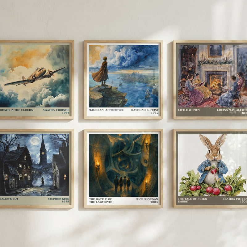 The Battle of the Labyrinth literary art print colour and style options – Rick Riordan book art