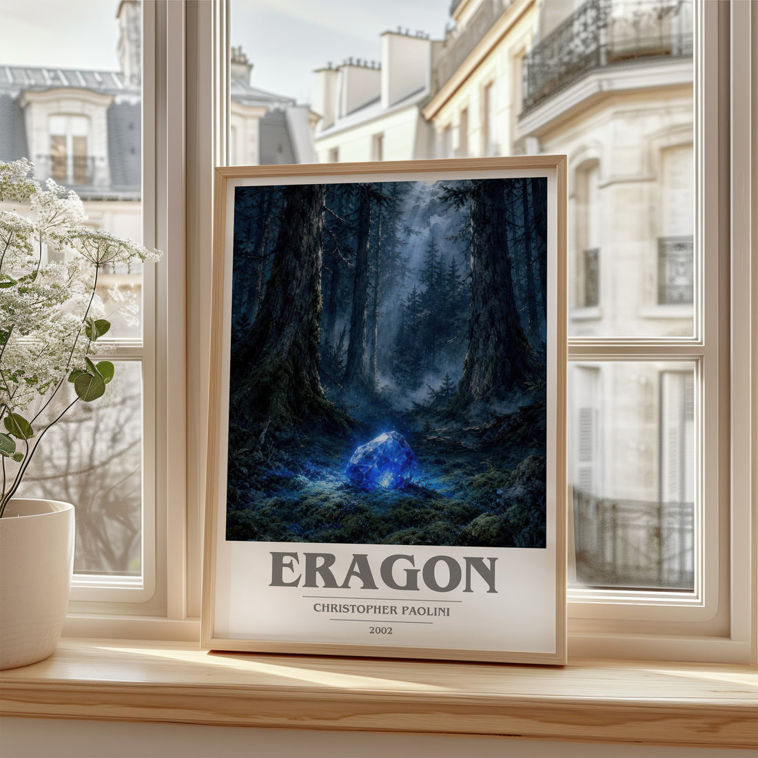 Eragon book cover poster colour and style options – Christopher Paolini book art