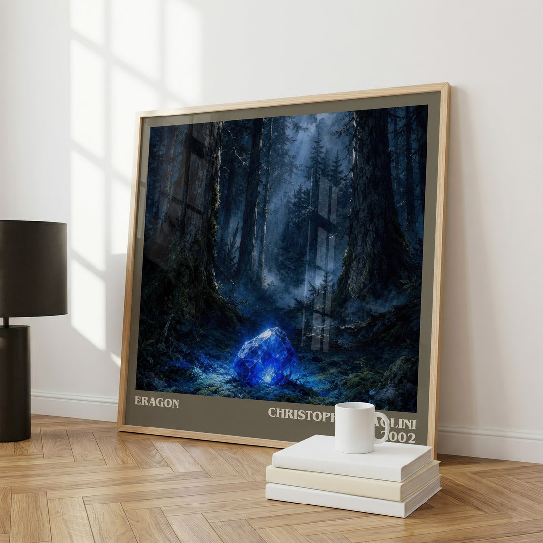 Eragon literary print framed by window – literary home decor