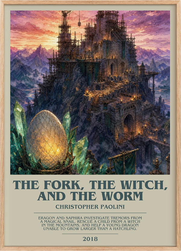 Fork, the Witch, and the Worm Bookish Wall Art by Christopher Paolini