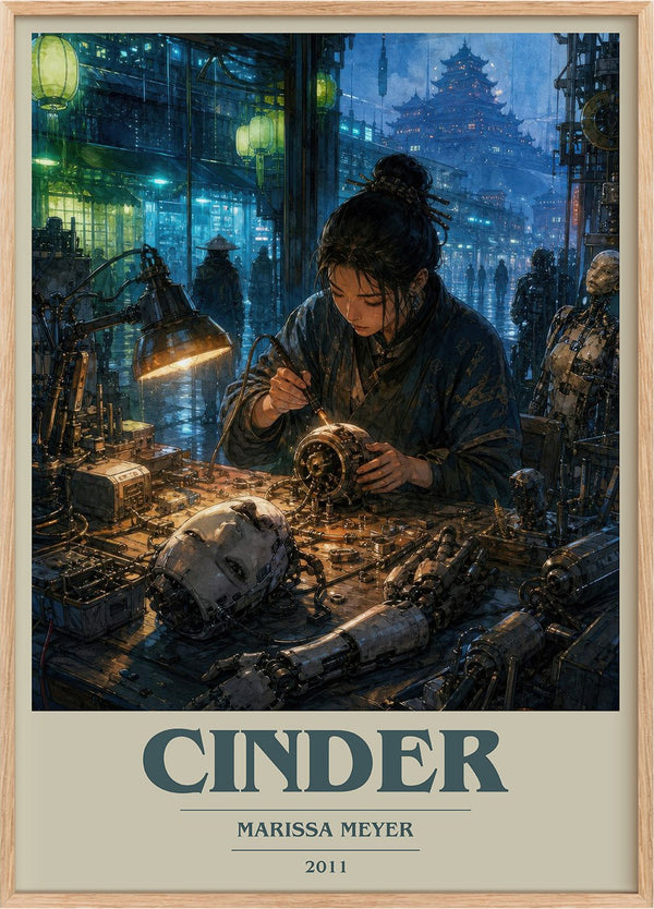 Cinder Book Cover Poster by Marissa Meyer