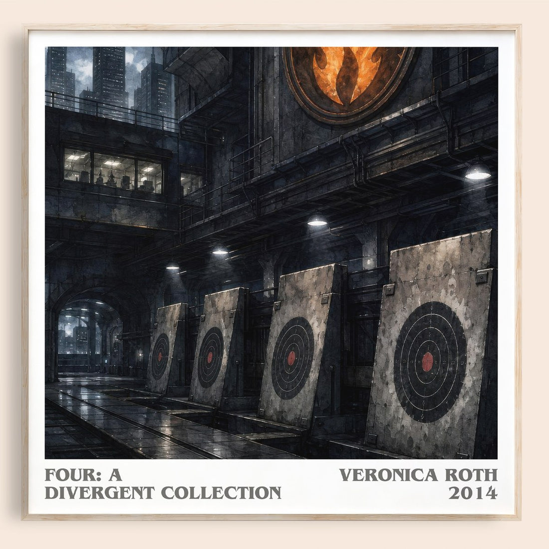 Four: A Divergent Collection literary book poster by Veronica Roth – framed literary art print