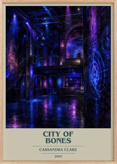 City of Bones Book Cover Poster by Cassandra Clare