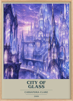 City of Glass Book Cover Poster by Cassandra Clare